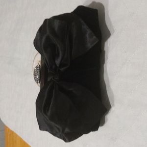 Neiman Marcus black velvet bag